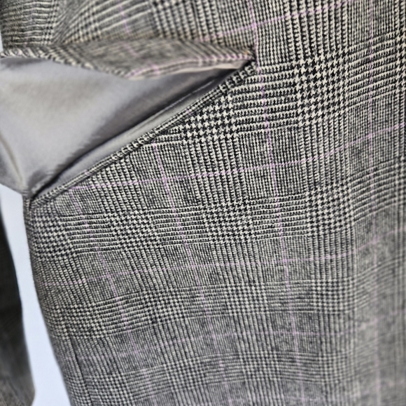 AQUASCUTUM LONDON British Luxury 100% Wool Grey Women's Blazer. Size 10 - Picture 4 of 15